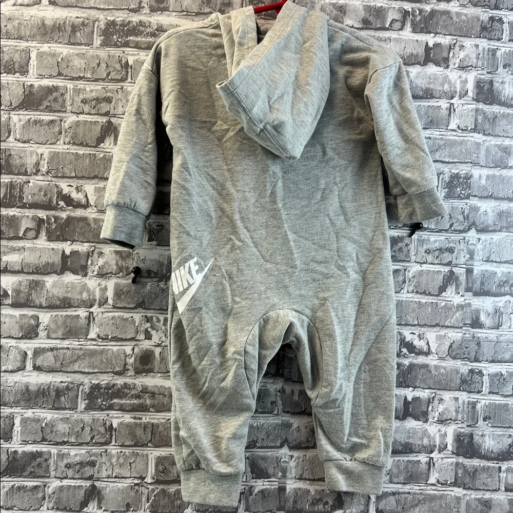 Nike Infant Gray Hooded‎ Romper